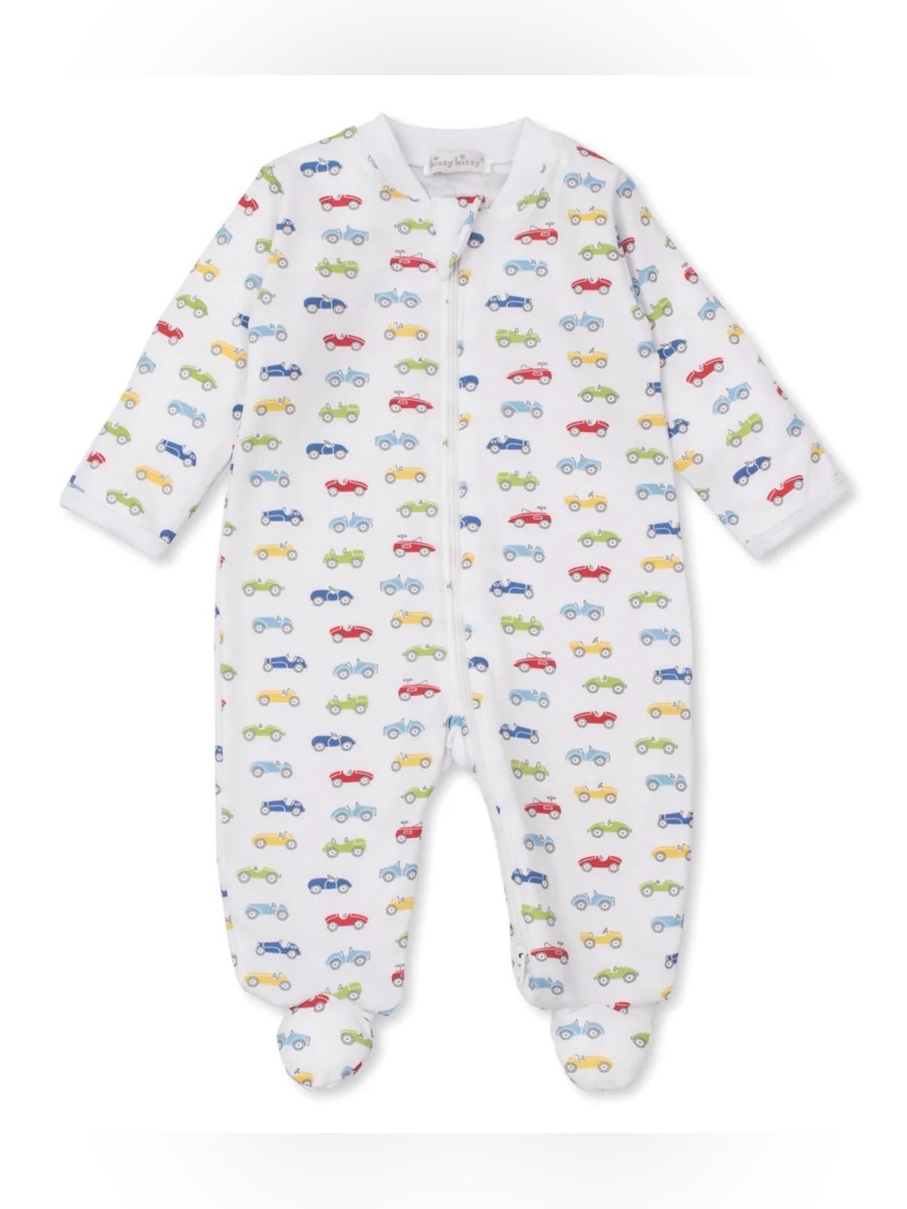 KISSY KISSY Car Central Pima Cotton Zip Footie - 9M
